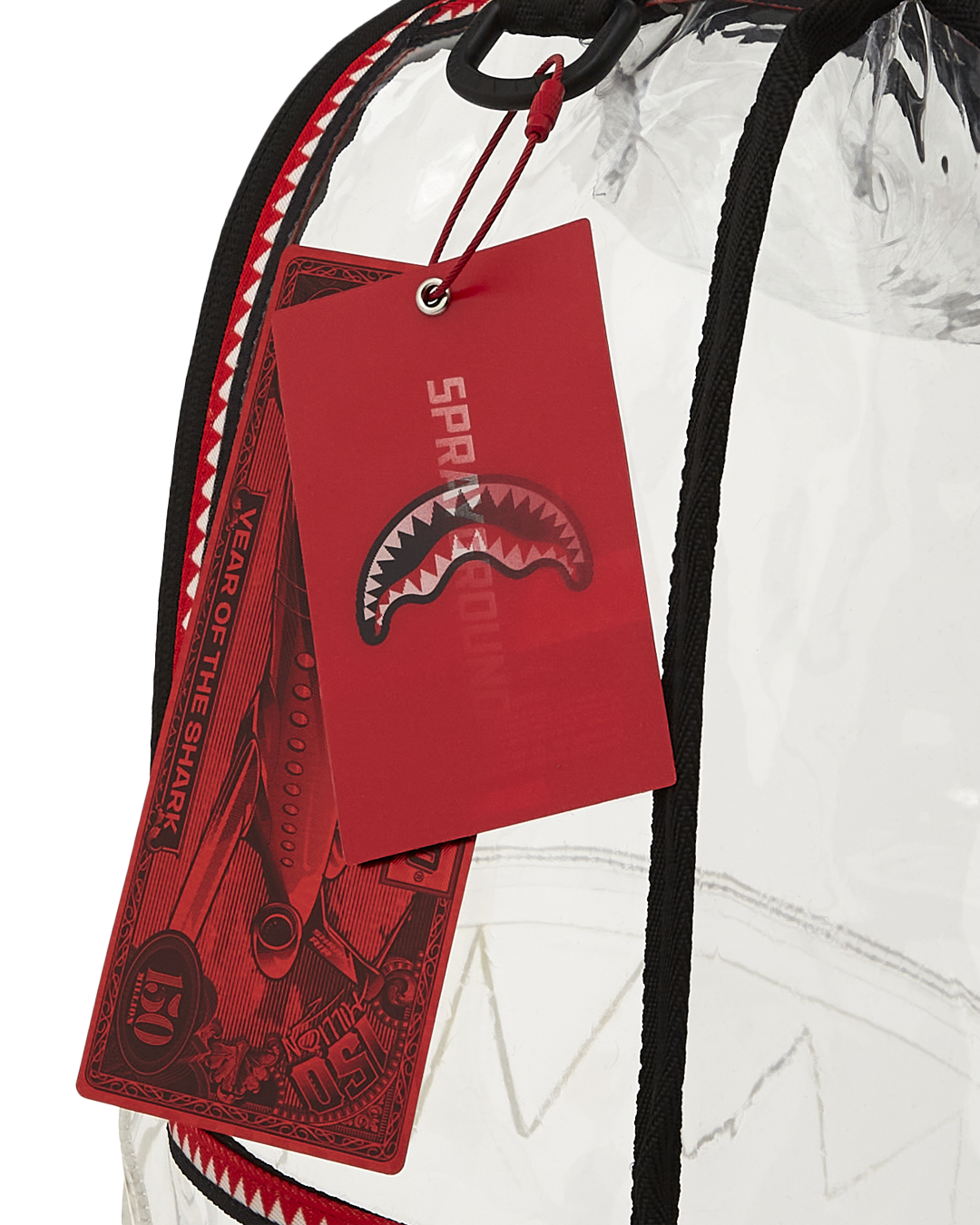 SPRAYGROUND® BACKPACK VSM PIPING DLX CLEAR BACKPACK