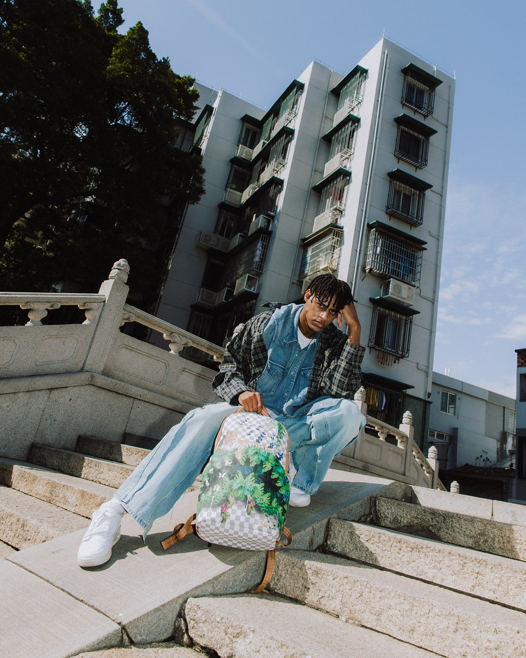 SPRAYGROUND® BACKPACK SECRET GARDEN SHARK BACKPACK