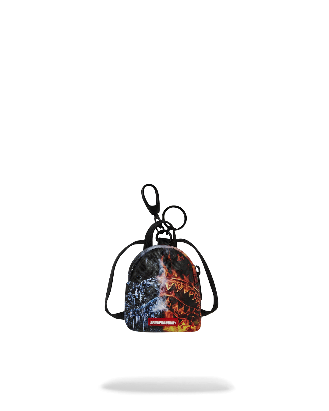 SPRAYGROUND® KEYCHAIN FIRE & ICE SHARK BACKPACK KEYCHAIN