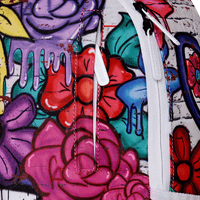 SPRAYGROUND® BACKPACK DRIPPY GRAFFITI FLORAL DLXR BACKPACK