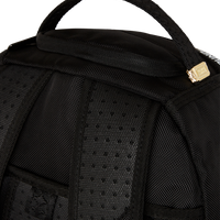 SPRAYGROUND® BACKPACK RUBBER SHARK BLACKOUT WHITE TAPE