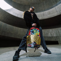 SPRAYGROUND® BACKPACK 15 YEARS GOLD AND SPLICED DLXV BACKPACK