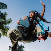 SPRAYGROUND® SLING DENIM SHARK MESSENGER SLING