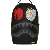 SPRAYGROUND® BACKPACK BLACK REMOVABLE EYES DLXSV BACKPACK