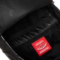 SPRAYGROUND® BACKPACK RUBBER SHARK BLACKOUT WHITE TAPE