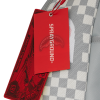 SPRAYGROUND® BACKPACK KNIT SHARKS IN PARIS IN CREAM DLX BACKPACK
