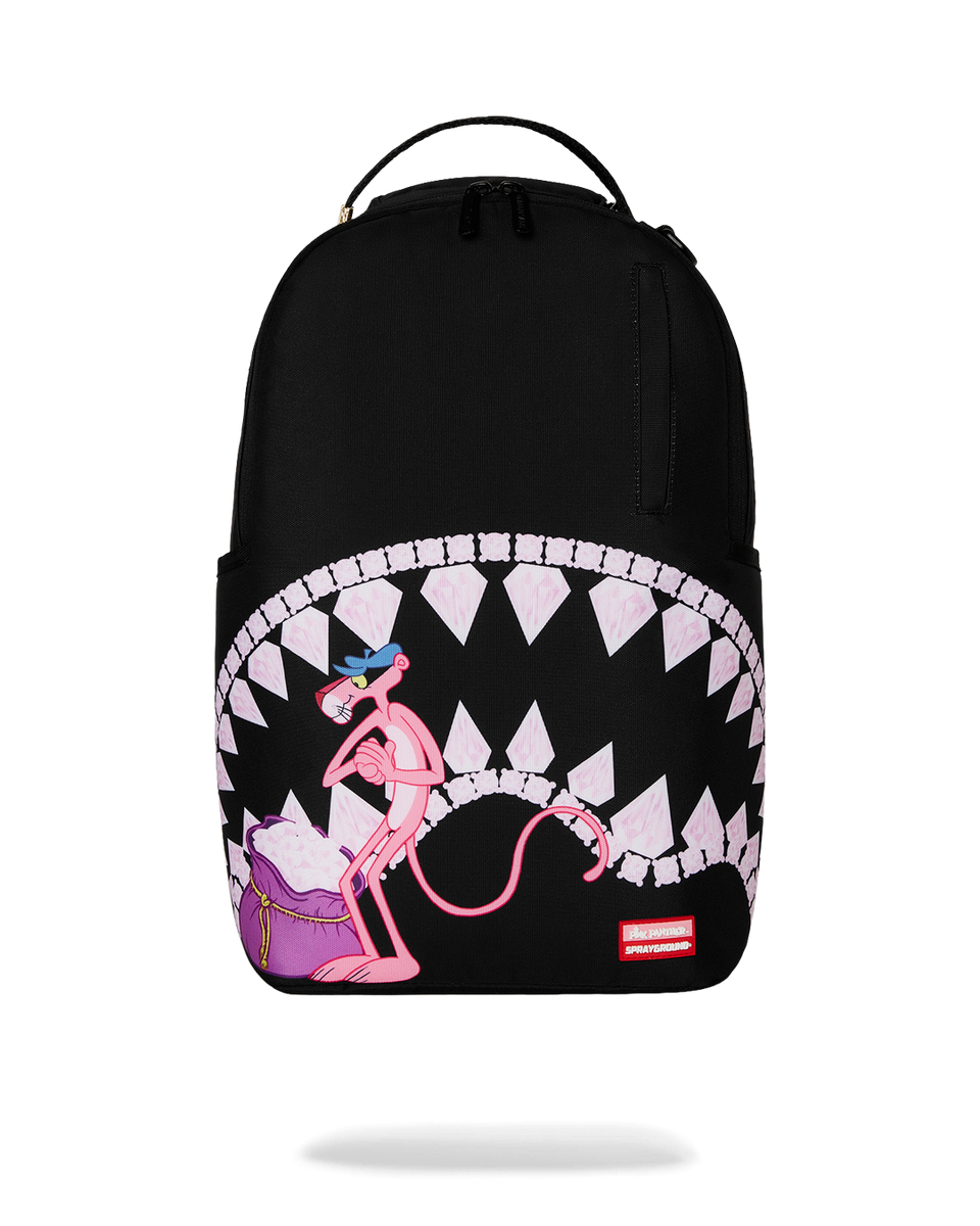 公式完売！SPRAYGROUND ピンクパンサー メッセンジャーバッグ SPRAYGROUND PINK PANTHER HALF PAINTED BACKPACK WITH TAGS
