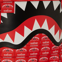 SPRAYGROUND® BACKPACK MADE OF WOVEN LABELS SHARK BACKPACK