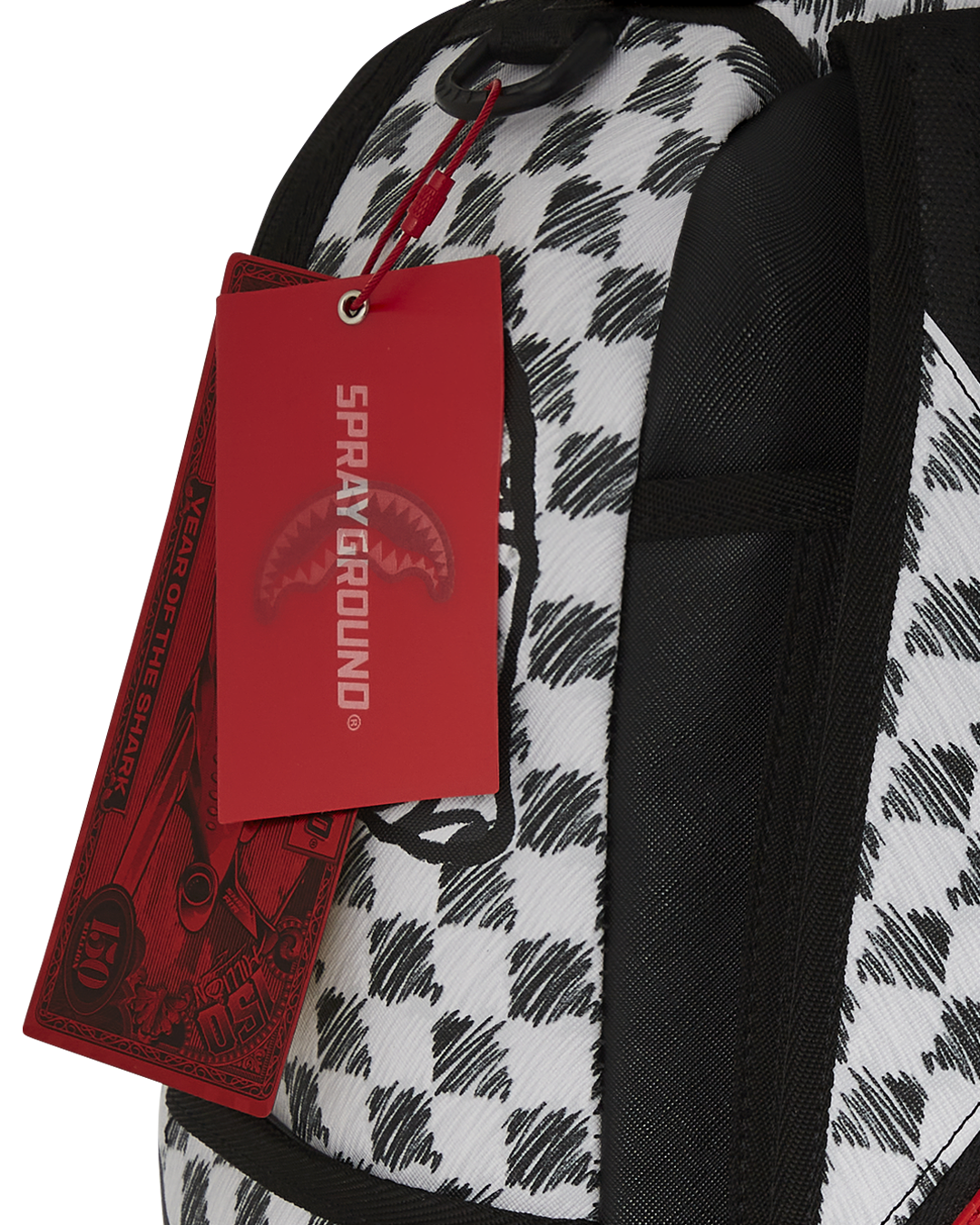 SPRAYGROUND® BACKPACK SCRIBBLE DRIBBLE CHECK BACKPACK