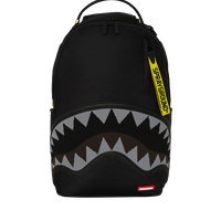 SPRAYGROUND® BACKPACK SHARK CENTRAL YELLOW TAPE DLX SATIN BACKPACK