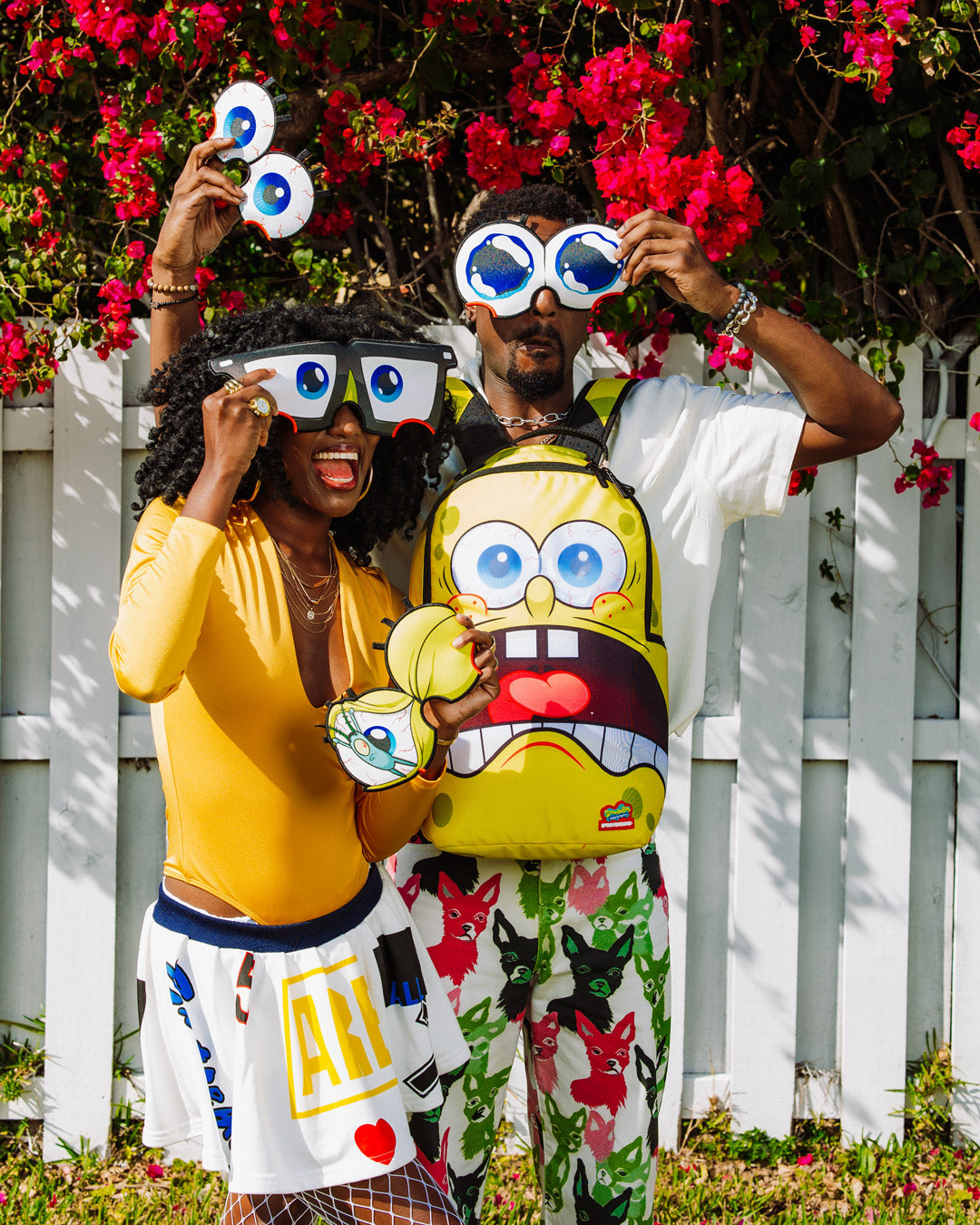 SPRAYGROUND® BACKPACK SPONGEBOB REMOVABLE EYES DLXR BACKPACK