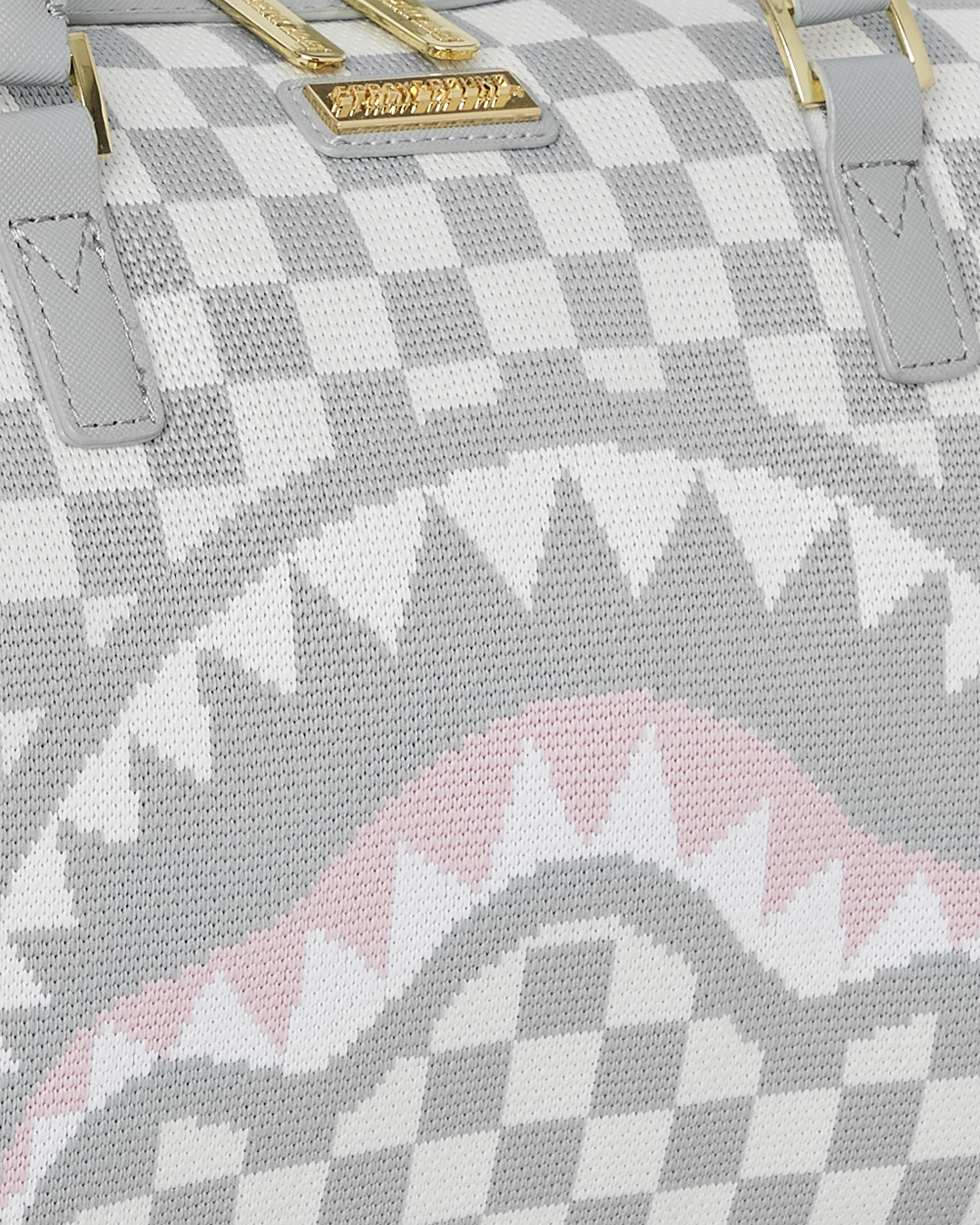 SPRAYGROUND® DUFFLE KNIT SHARKS IN PARIS IN CREAM MINI DUFFLE