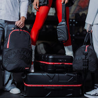 SPRAYGROUND® LUGGAGE PRINTED ZIPPER SHARK CARRY-ON LUGGAGE