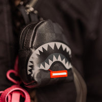 SPRAYGROUND® KEYCHAIN LIGHTS OUT SHARKS IN PARIS BACKPACK KEYCHAIN