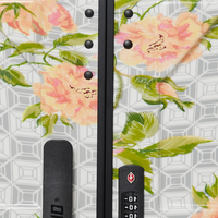 SPRAYGROUND® LUGGAGE A.I. AFRICAN INTELLIGENCE ELEGANT ENERGY FULL SIZE LUGGAGE - SANDFLOWER COLLAB