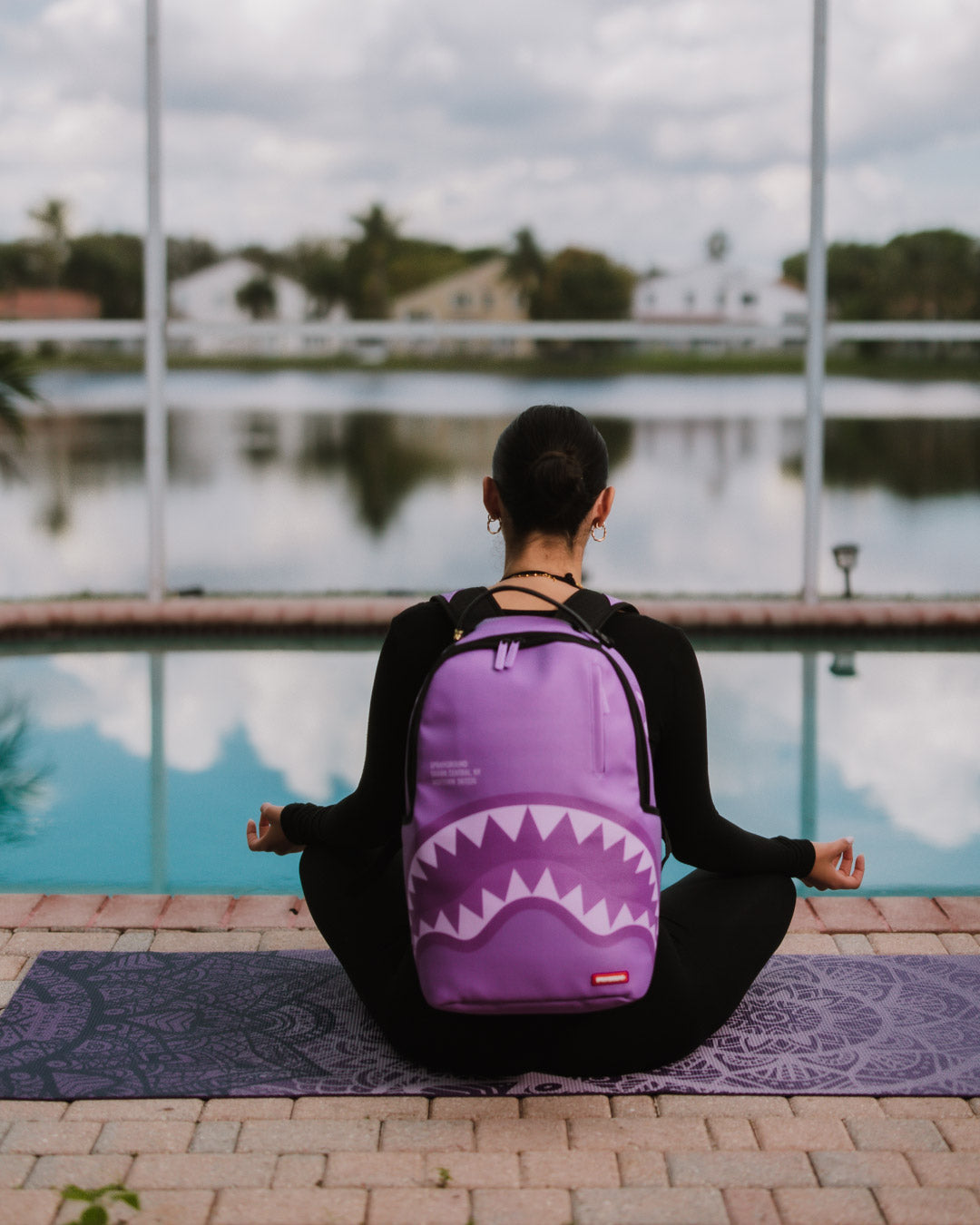 SPRAYGROUND® BACKPACK SHARK CENTRAL PURPLE VENOM BACKPACK