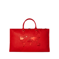 SPRAYGROUND® DUFFLE JAMES GLOBAL RED PYRAMID LARGE DUFFLE