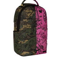 SPRAYGROUND® BACKPACK SPLIT PINK AND CAMO DLX BACKPACK