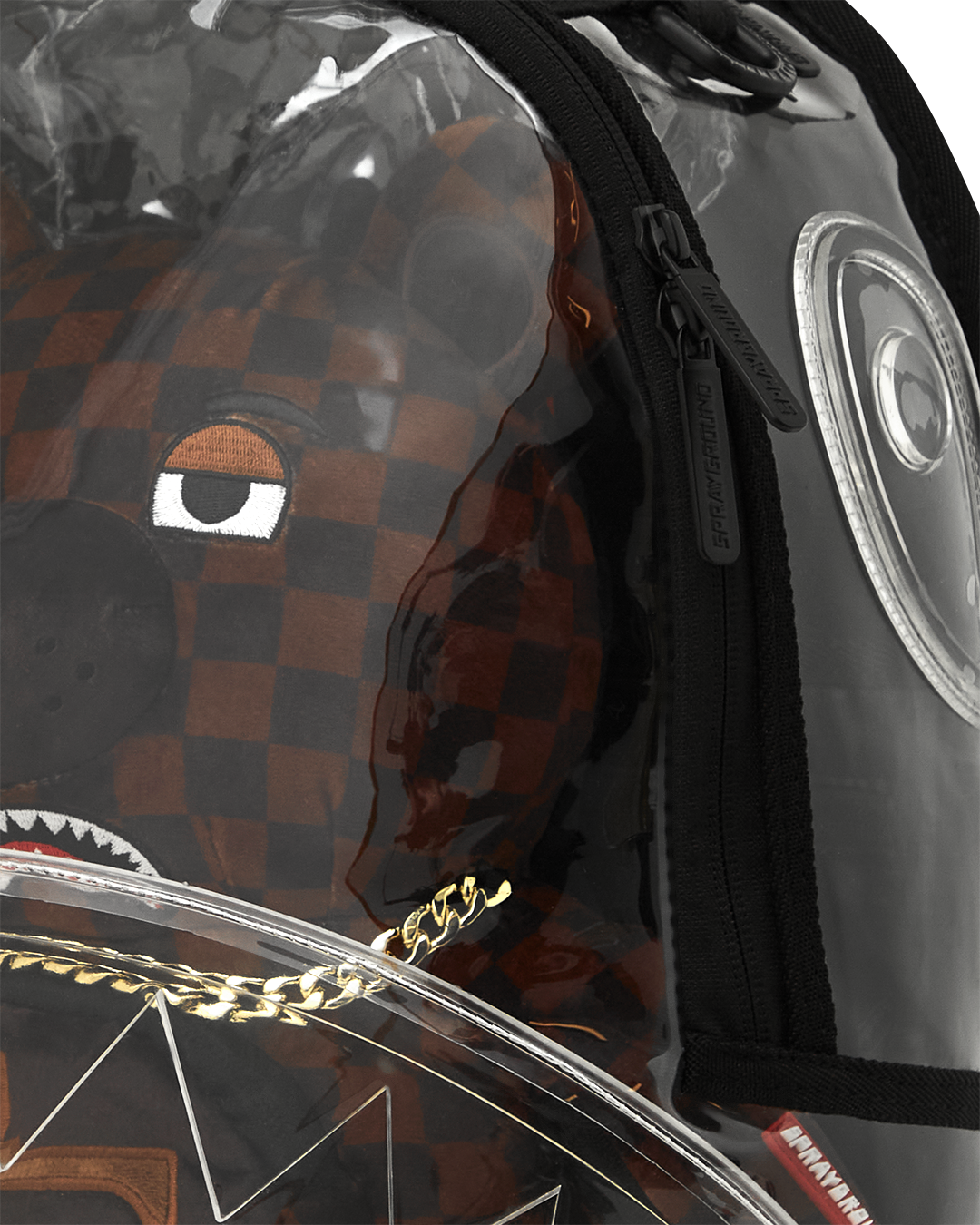 SPRAYGROUND® BACKPACK CLEAR BEAR DLX BACKPACK FABRIC BEAR