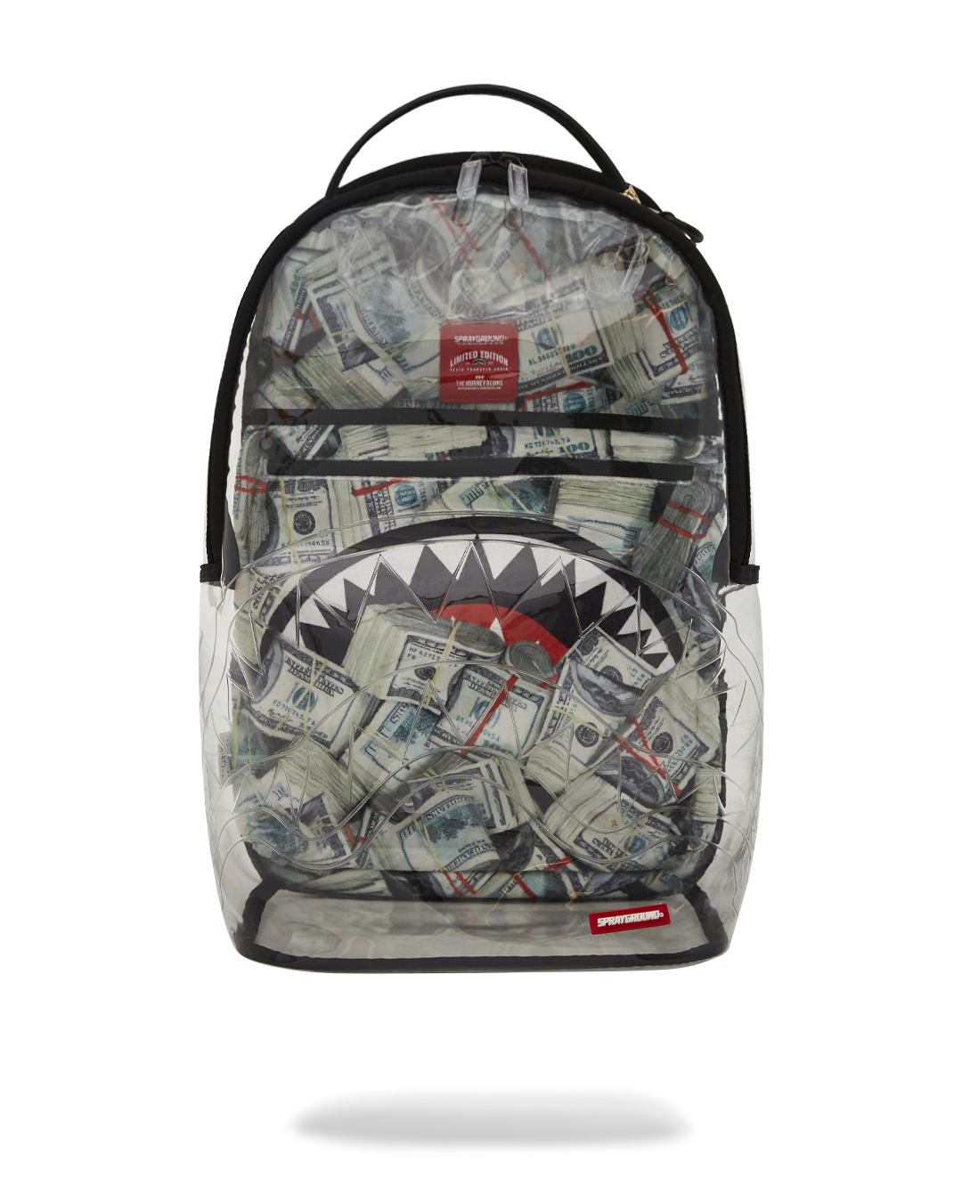 SPRAYGROUND® BACKPACK MONEY PILE DLXS CLEAR BACKPACK