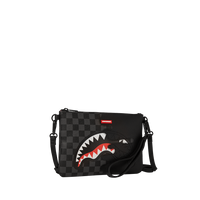 SPRAYGROUND® POUCHETTE UNFINISHED SHARK CROSSOVER CLUTCH