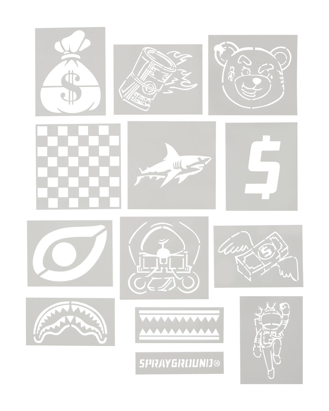 SPRAYGROUND® BACKPACK GRAFFITI ARTIST - DESIGN YOUR OWN BACKPACK - 9 STENCILS INCLUDED