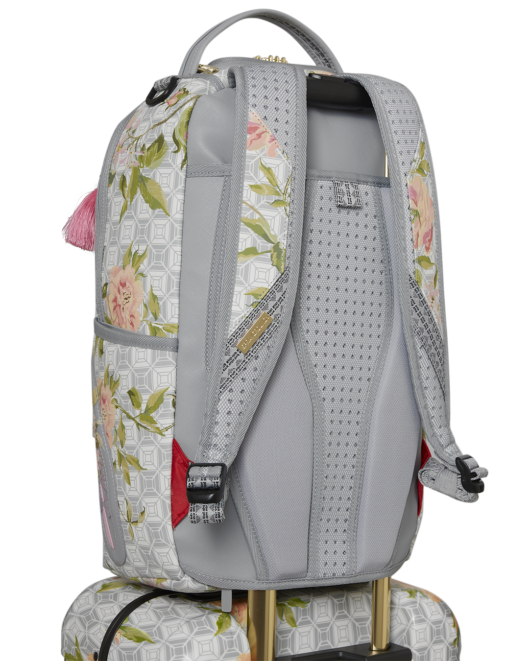SPRAYGROUND® LUGGAGE A.I. AFRICAN INTELLIGENCE ELEGANT ENERGY CARRY-ON LUGGAGE - SANDFLOWER COLLAB