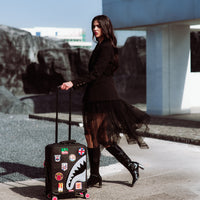 SPRAYGROUND® LUGGAGE GLOBAL MOGUL BILLIONAIRE IMPERIAL CARRY-ON LUGGAGE