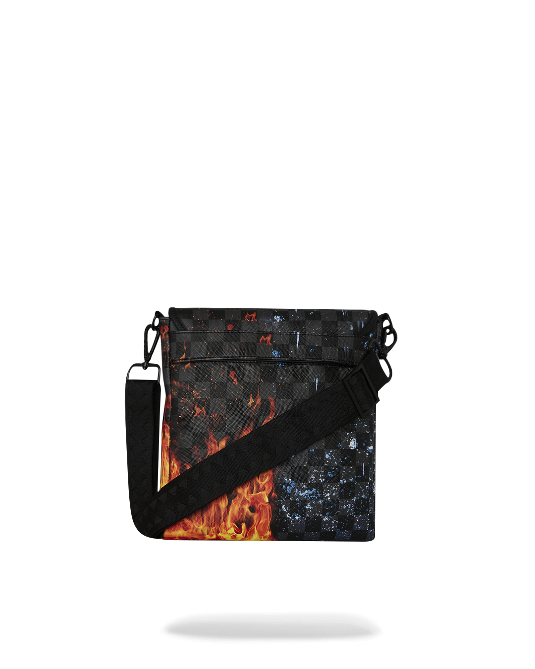 SPRAYGROUND® SLING FIRE & ICE SHARK MESSENGER SLING