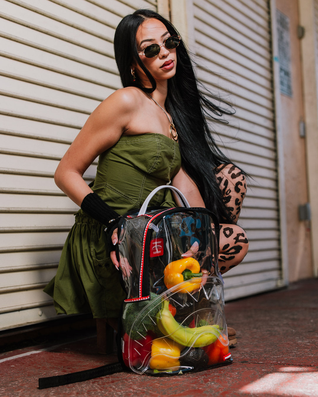 SPRAYGROUND® BACKPACK VSM PIPING DLX CLEAR BACKPACK