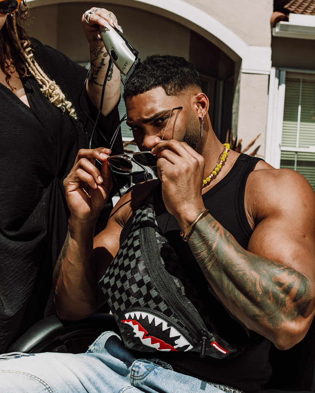 SPRAYGROUND® CROSSBODY SHARKS IN PARIS THUNDERDRIP SAVVY CROSSBODY