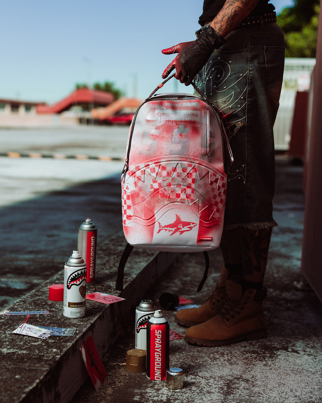 SPRAYGROUND® BACKPACK GRAFFITI ARTIST - DESIGN YOUR OWN BACKPACK - 9 STENCILS INCLUDED