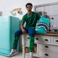 SPRAYGROUND® BACKPACK SHARK CENTRAL AQUA DLXSV BACKPACK