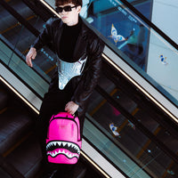 SPRAYGROUND® BACKPACK SHARK CENTRAL NYLON HOT PINK
