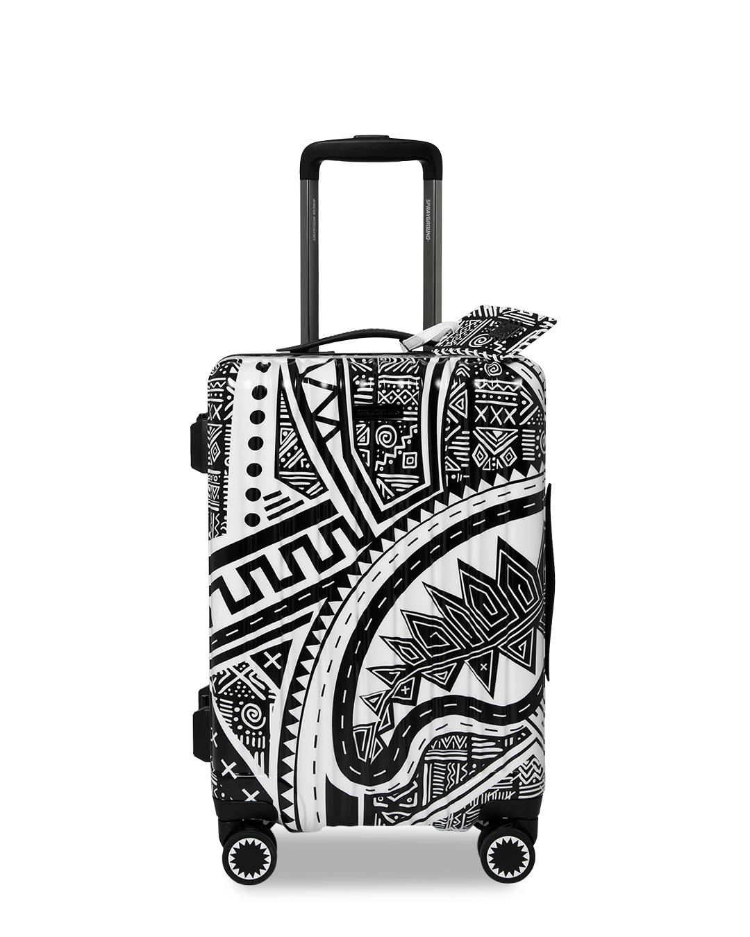 SPRAYGROUND® LUGGAGE A.I. AFRICAN INTELLIGENCE THE SKYHAWK CARRY-ON LUGGAGE - SANDFLOWER COLLAB