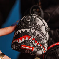 SPRAYGROUND® KEYCHAIN SCRIBBLE DRIBBLE CHECK BACKPACK KEYCHAIN