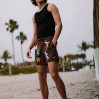 SPRAYGROUND® SWIM PARIS PATCH SWIM SHORTS