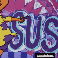 SPRAYGROUND® TOTE RUGRATS SUSIE CRAYON SHARK MESSENGER TOTE