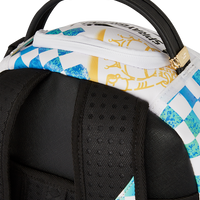 SPRAYGROUND® BACKPACK SHARK CENTRAL STENCILS WHITE DLXSV BACKPACK