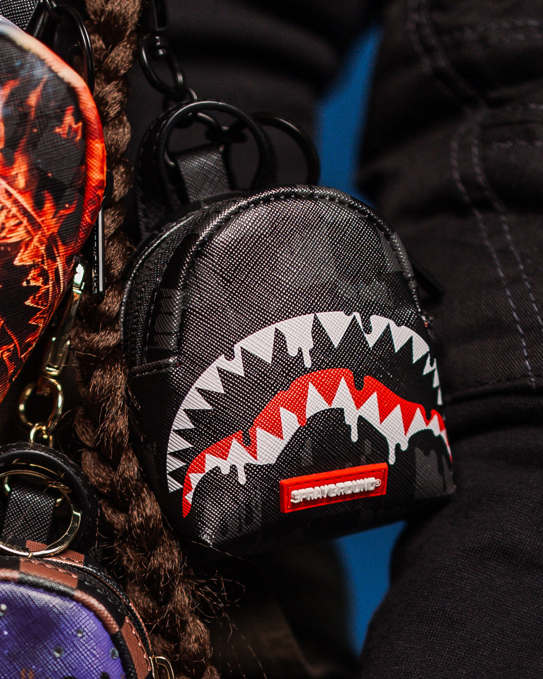 SPRAYGROUND® KEYCHAIN SHARKS IN PARIS THUNDERDRIP BACKPACK KEYCHAIN