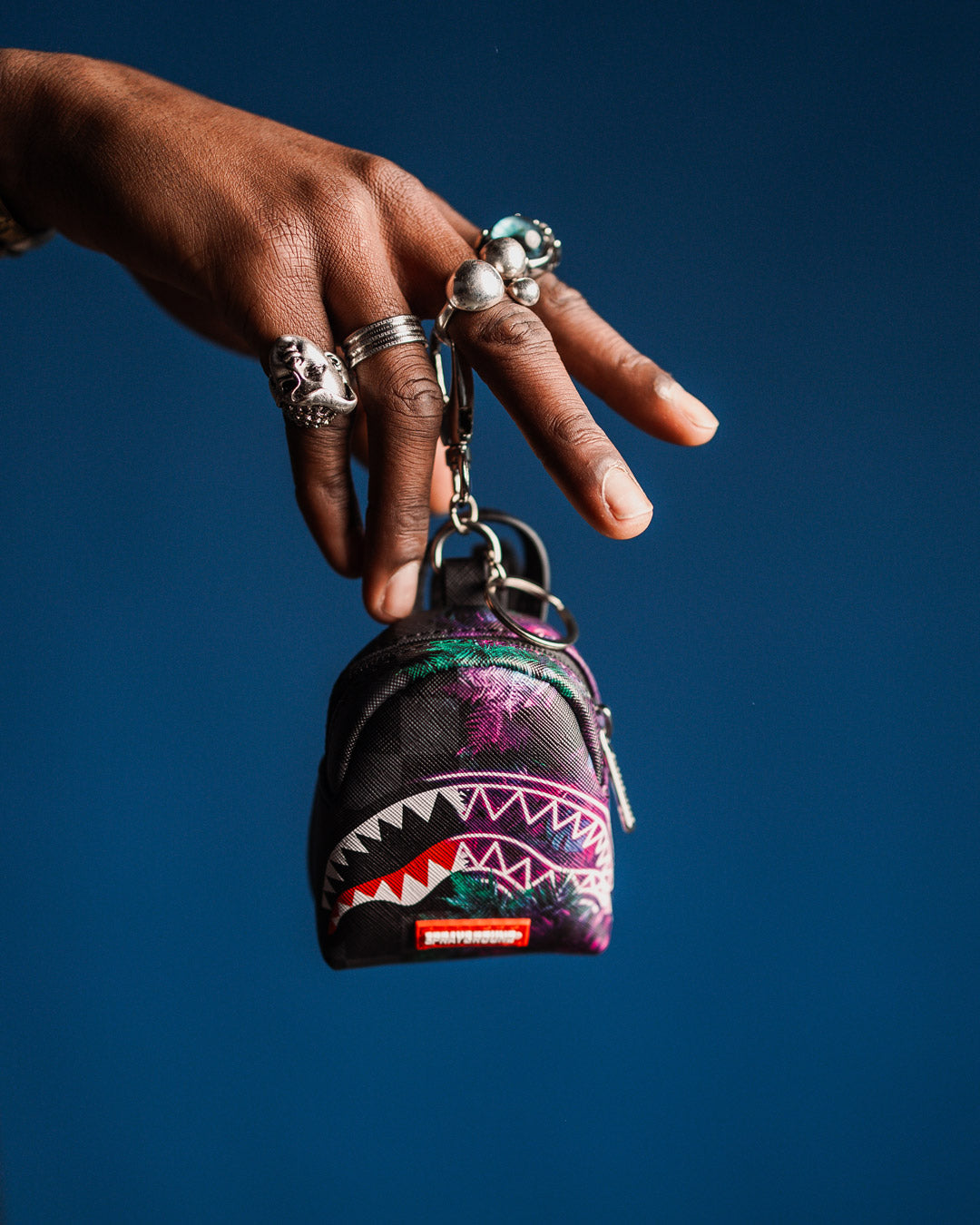 SPRAYGROUND® KEYCHAIN TREEHOUSE PARTY BACKPACK KEYCHAIN