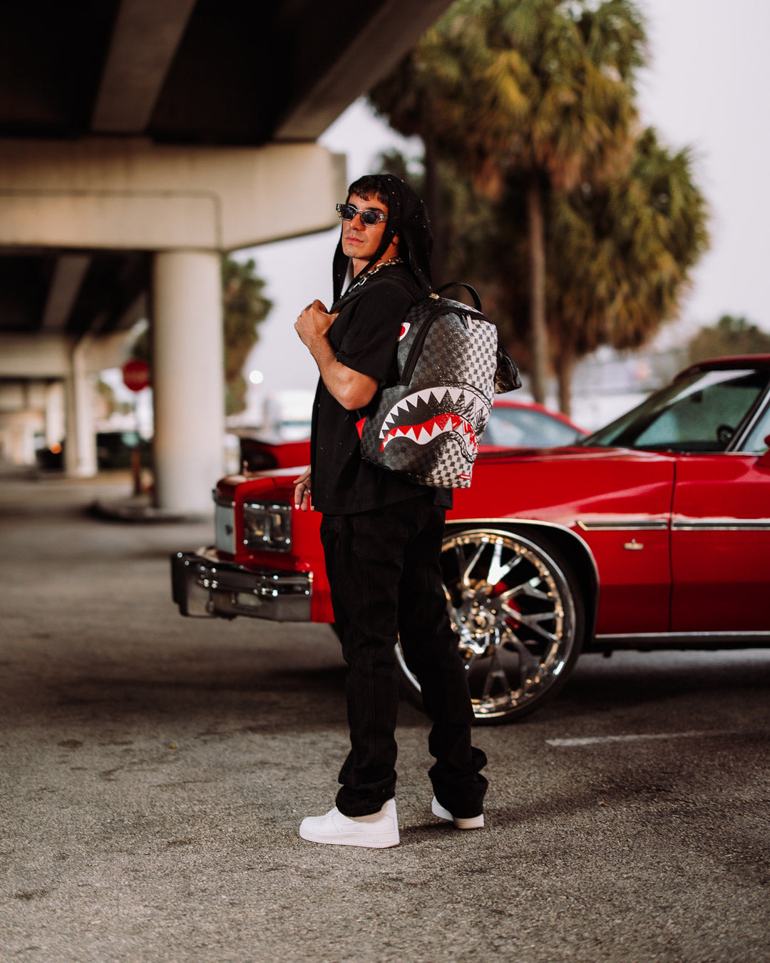 SPRAYGROUND® BACKPACK SCRIBBLE DRIBBLE CHECK BACKPACK