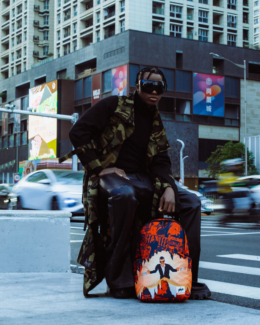 SPRAYGROUND® BACKPACK STAN LEE COLLAB BACKPACK - IF YOU CAN'T FIND A HERO, BE ONE