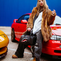 SPRAYGROUND® DUFFLE UNFINISHED SHARK MINI DUFFLE