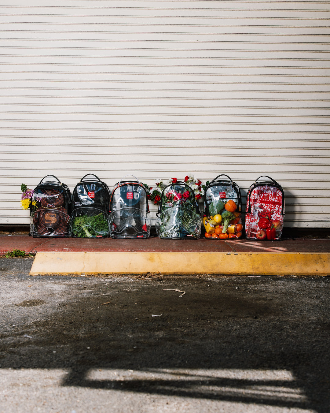 SPRAYGROUND® BACKPACK BEAR GRILLS DLX CLEAR BACKPACK