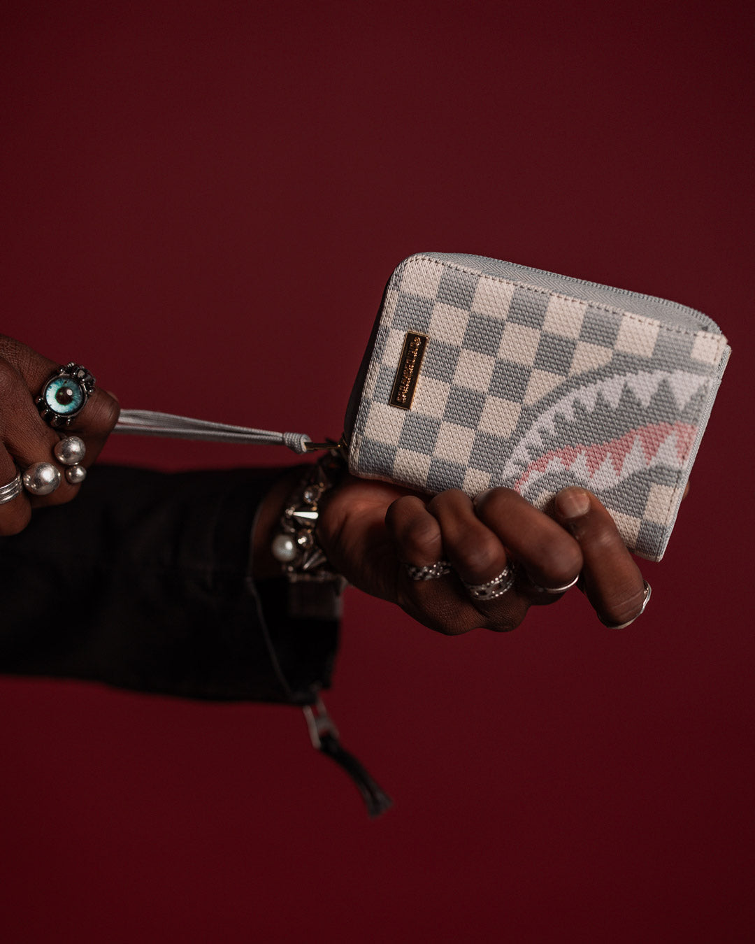 SPRAYGROUND® WALLET KNIT SHARKS IN PARIS IN CREAM WALLET