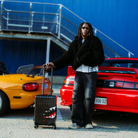 SPRAYGROUND® LUGGAGE UNFINISHED SHARK HARD SHELL CARRY-ON LUGGAGE