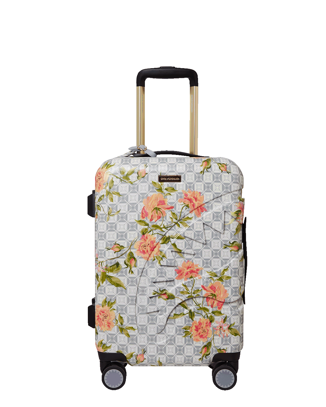 SPRAYGROUND® LUGGAGE A.I. AFRICAN INTELLIGENCE ELEGANT ENERGY CARRY-ON LUGGAGE - SANDFLOWER COLLAB