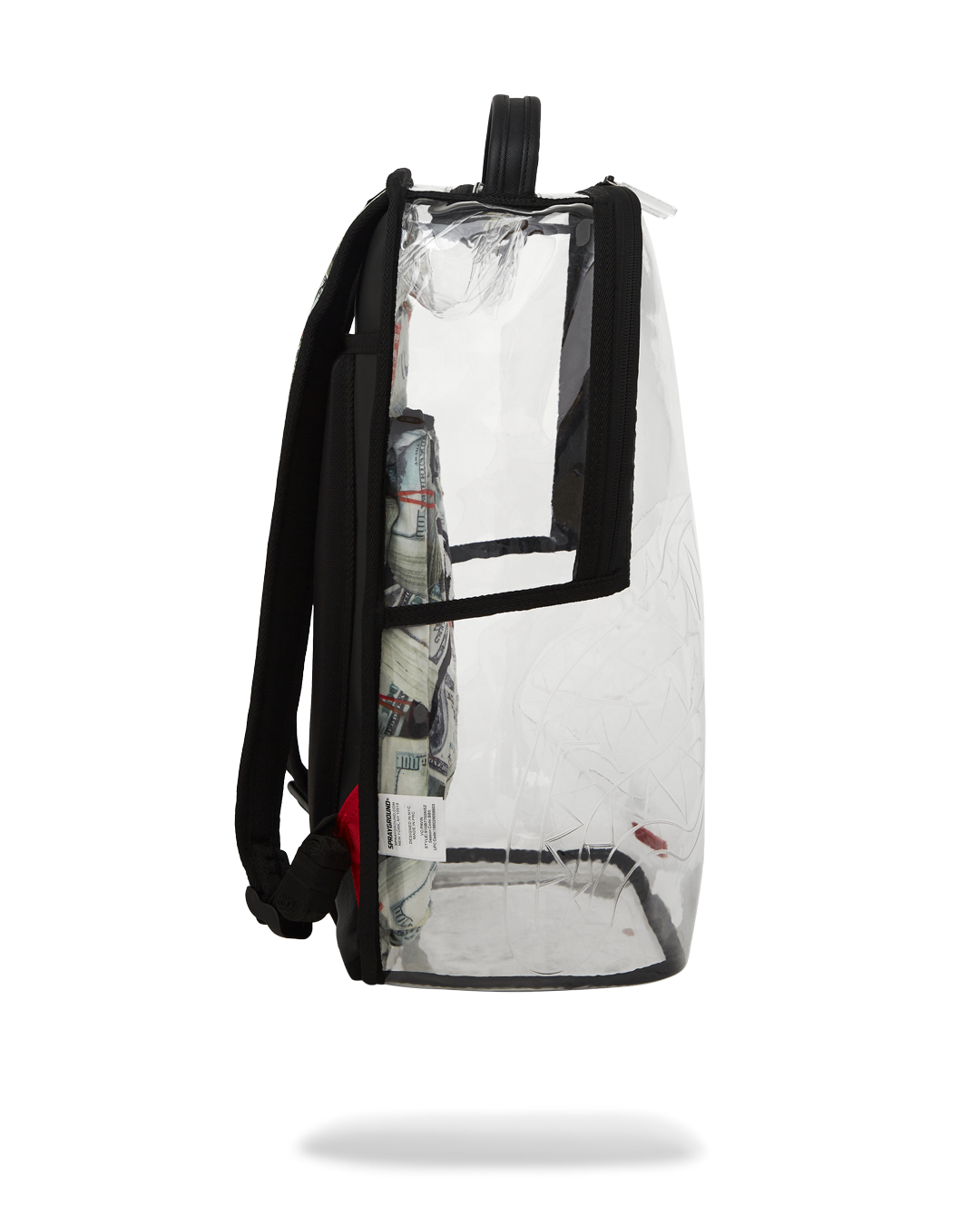 SPRAYGROUND® BACKPACK MONEY PILE DLXS CLEAR BACKPACK