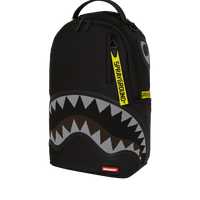 SPRAYGROUND® BACKPACK SHARK CENTRAL YELLOW TAPE DLX SATIN BACKPACK